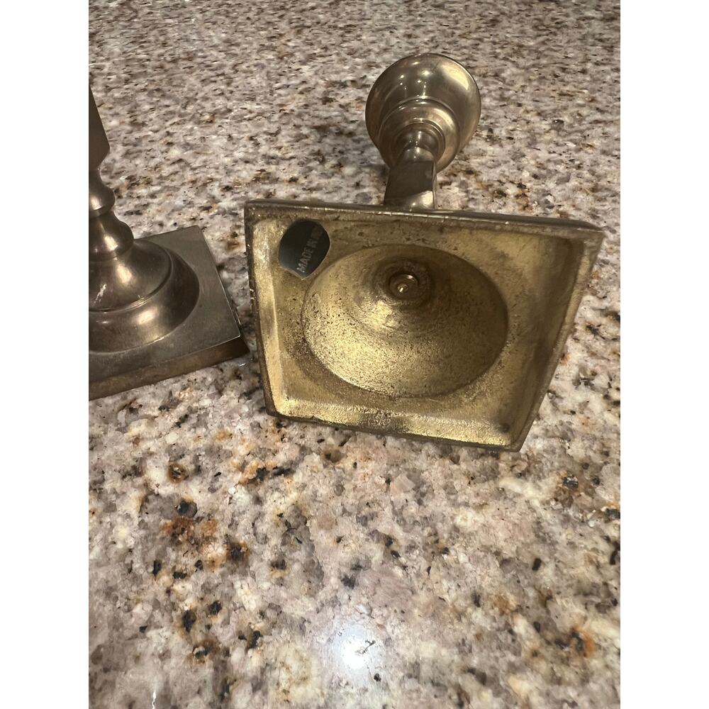 Brass Candlestick Holders - Picture 3 of 7